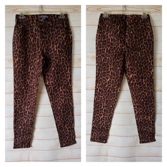 Lisa Rinna Collection Stretchy Animal Print Ankle Jeans - Picture 5 of 10